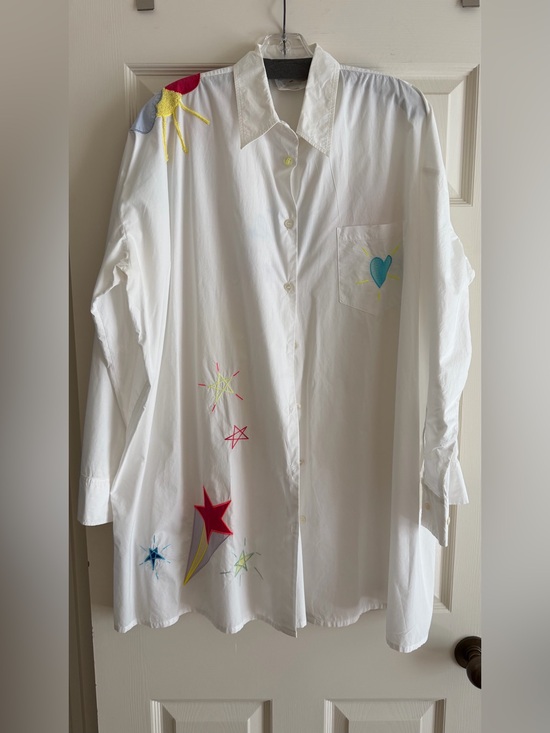 Forte Forte Tops - Forte Forte White Blouse With Neon